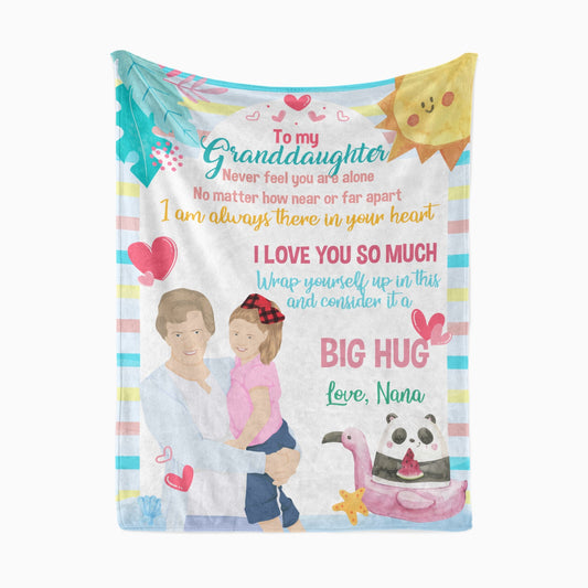 Blanket | Granddaughter | Grandmother | Personalized Granddaughter Blanket From Nana