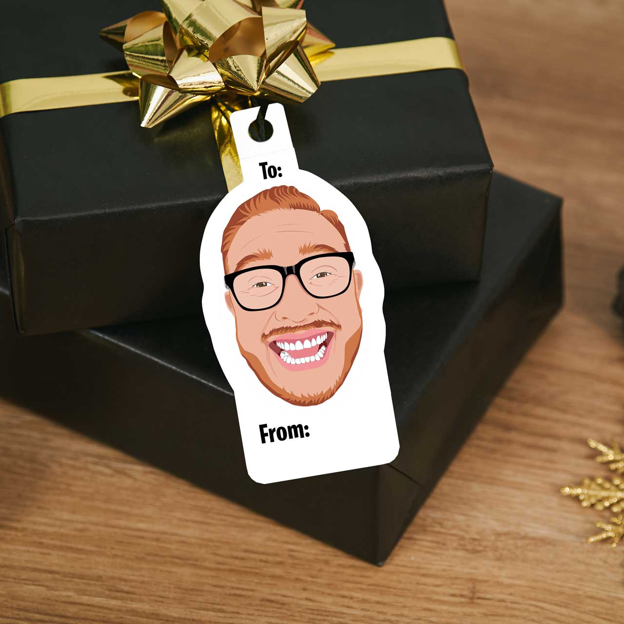 Gift Tag | Portrait Face | Personalized Face Gift Tags