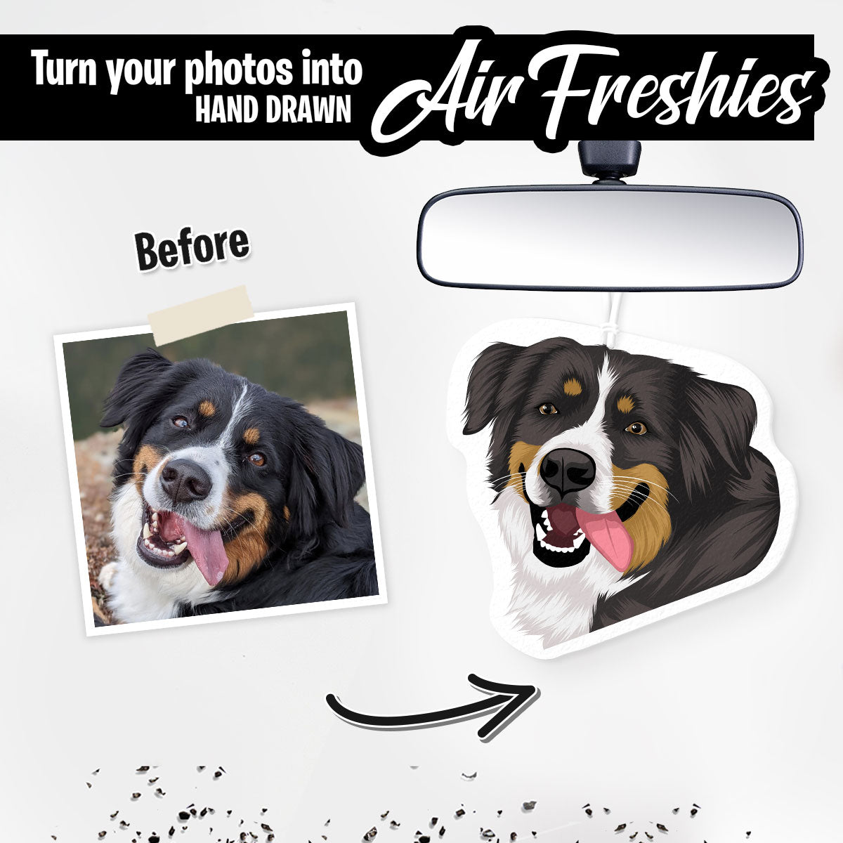 Air Freshener | Dog | Personalized Dog Face Air Freshener