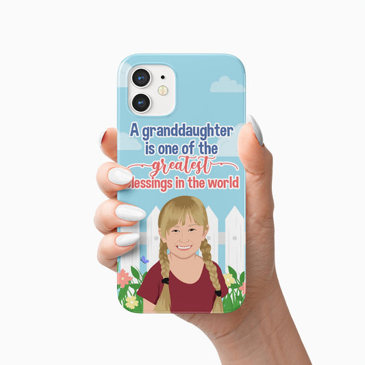 Custom Granddaughter Greatest Blessings Phone Case Personalized