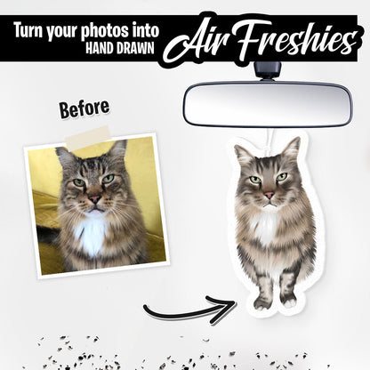 Air Freshener | Cat | Personalized Cat Portrait Air Freshener