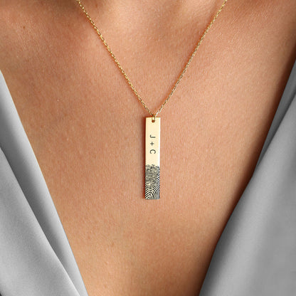 Necklace | Fingerprint | Personalized Fingerprint Necklace Gift