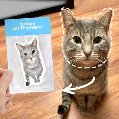 Air Freshener | Cat | Personalized Cat Portrait Air Freshener